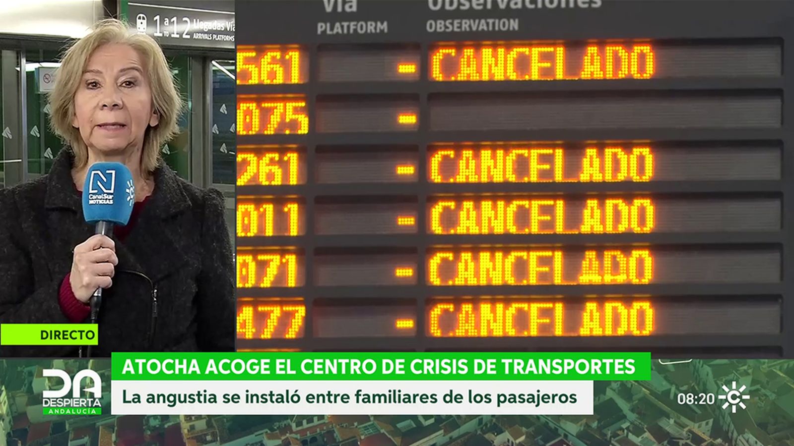 Más de 200 trenes suspendidos entre Madrid y Andalucía