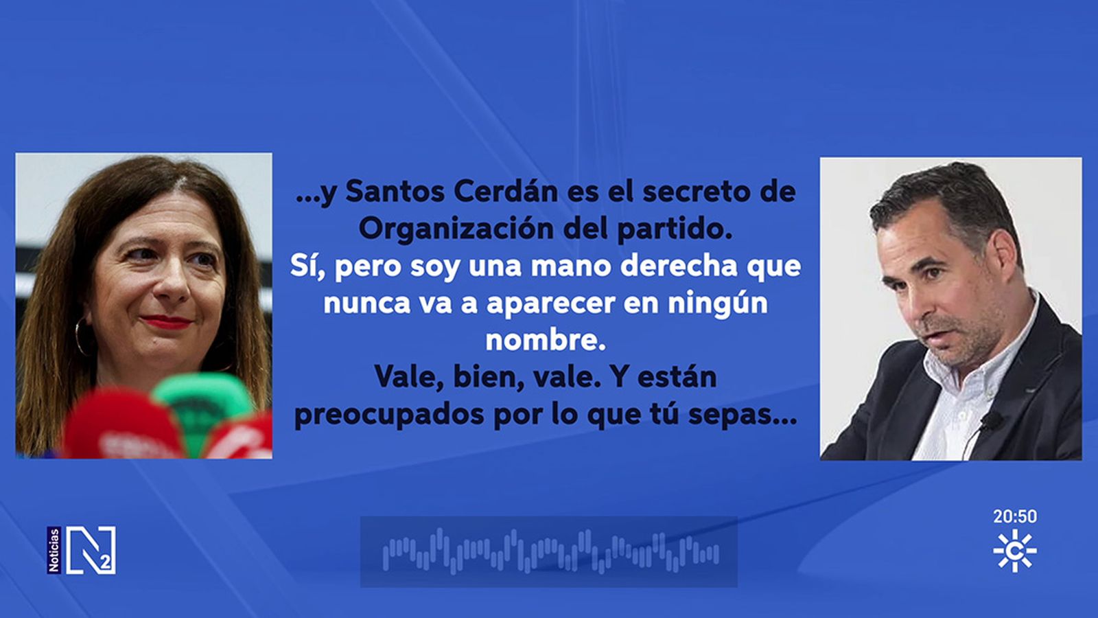 Leire se presenta como mano derecha de Cerdán