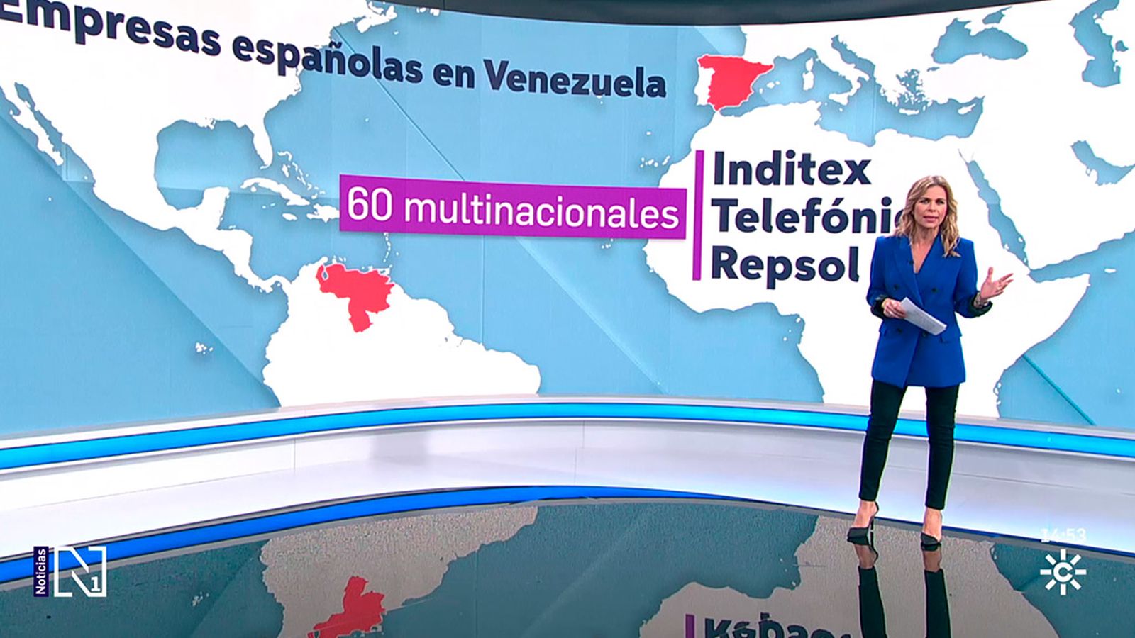 60 grandes empresas españolas en Venezuela