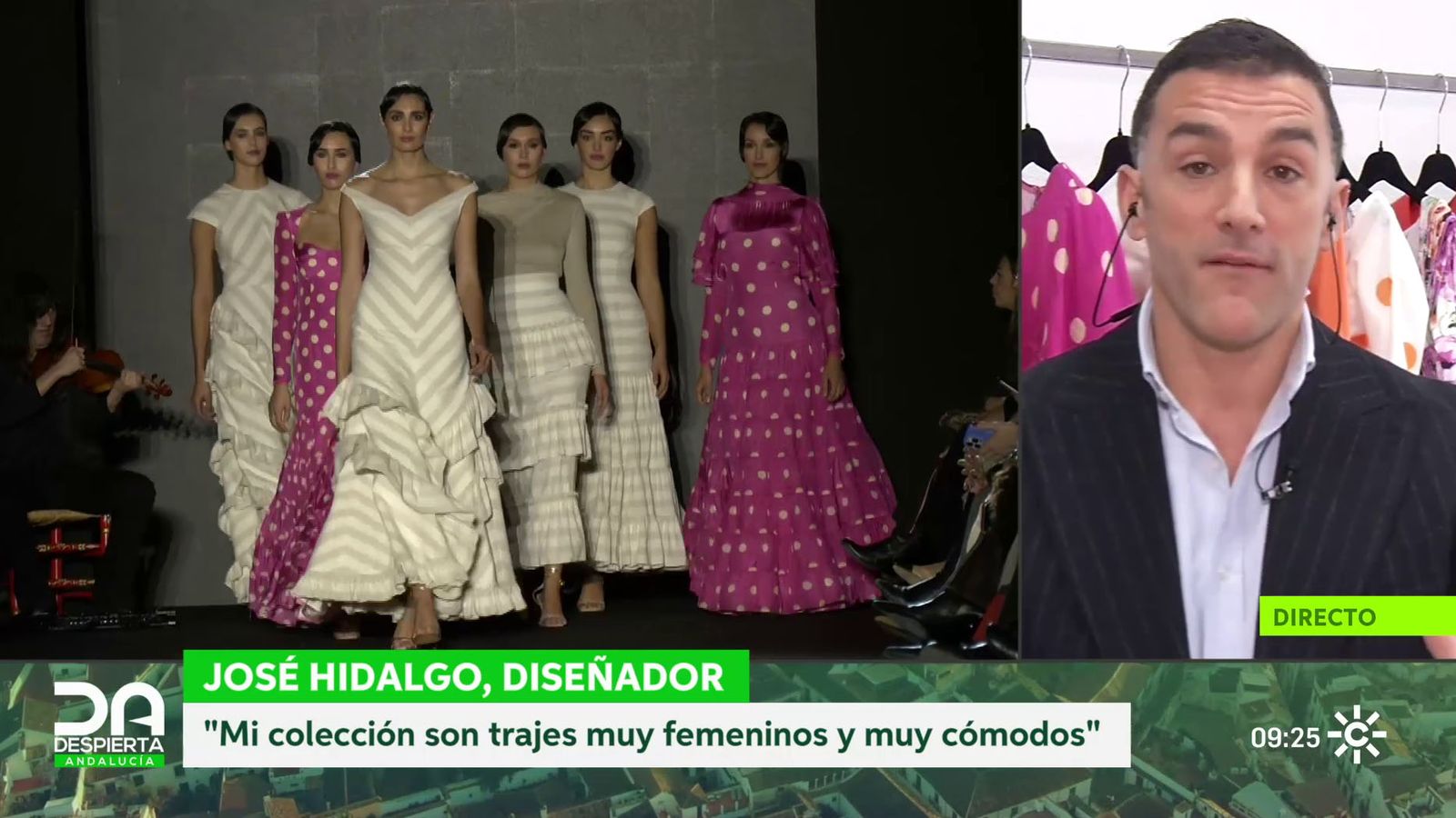 José Hidalgo, diseñador de moda flamenca