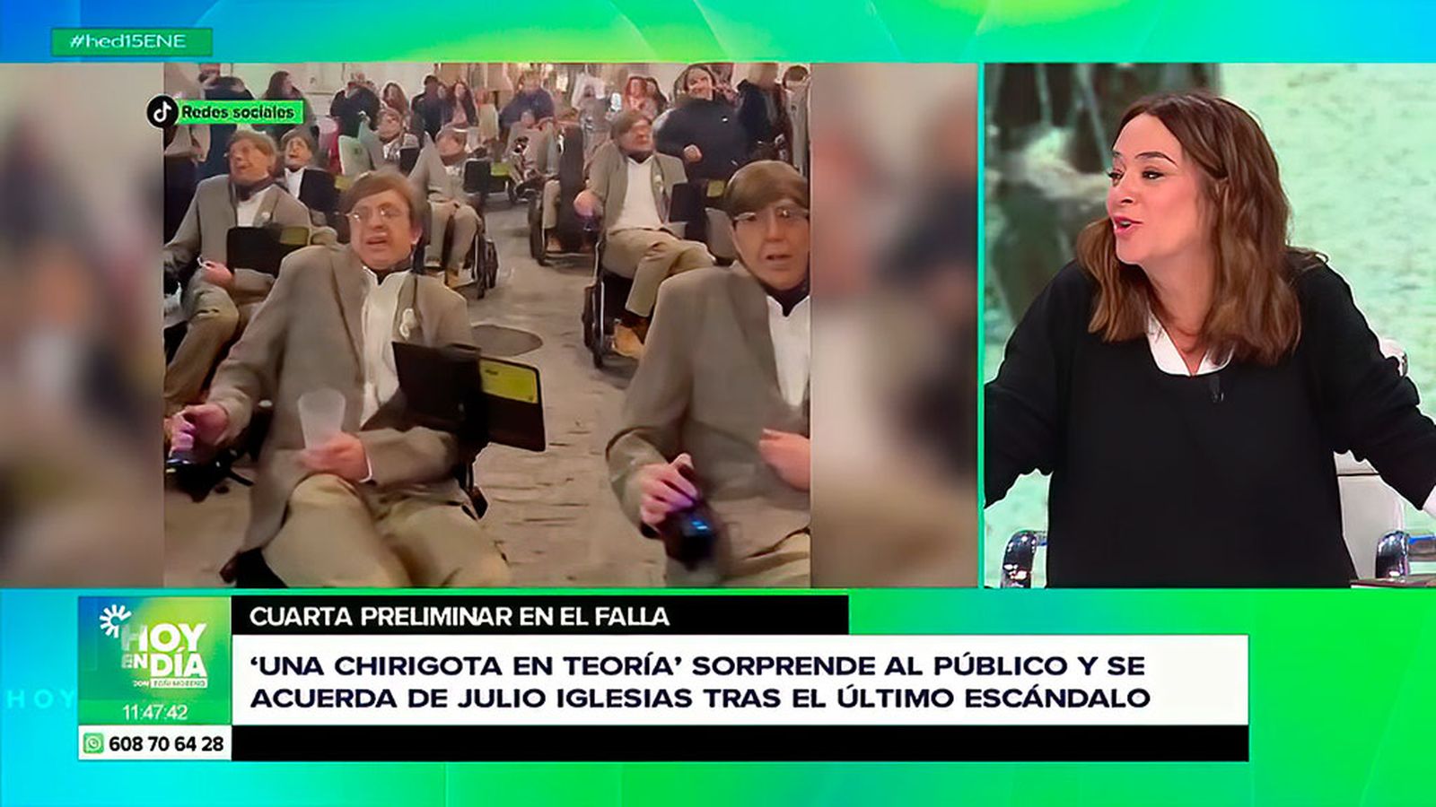 Julio Iglesias se cuela en una chirigota de Stephen Hawking