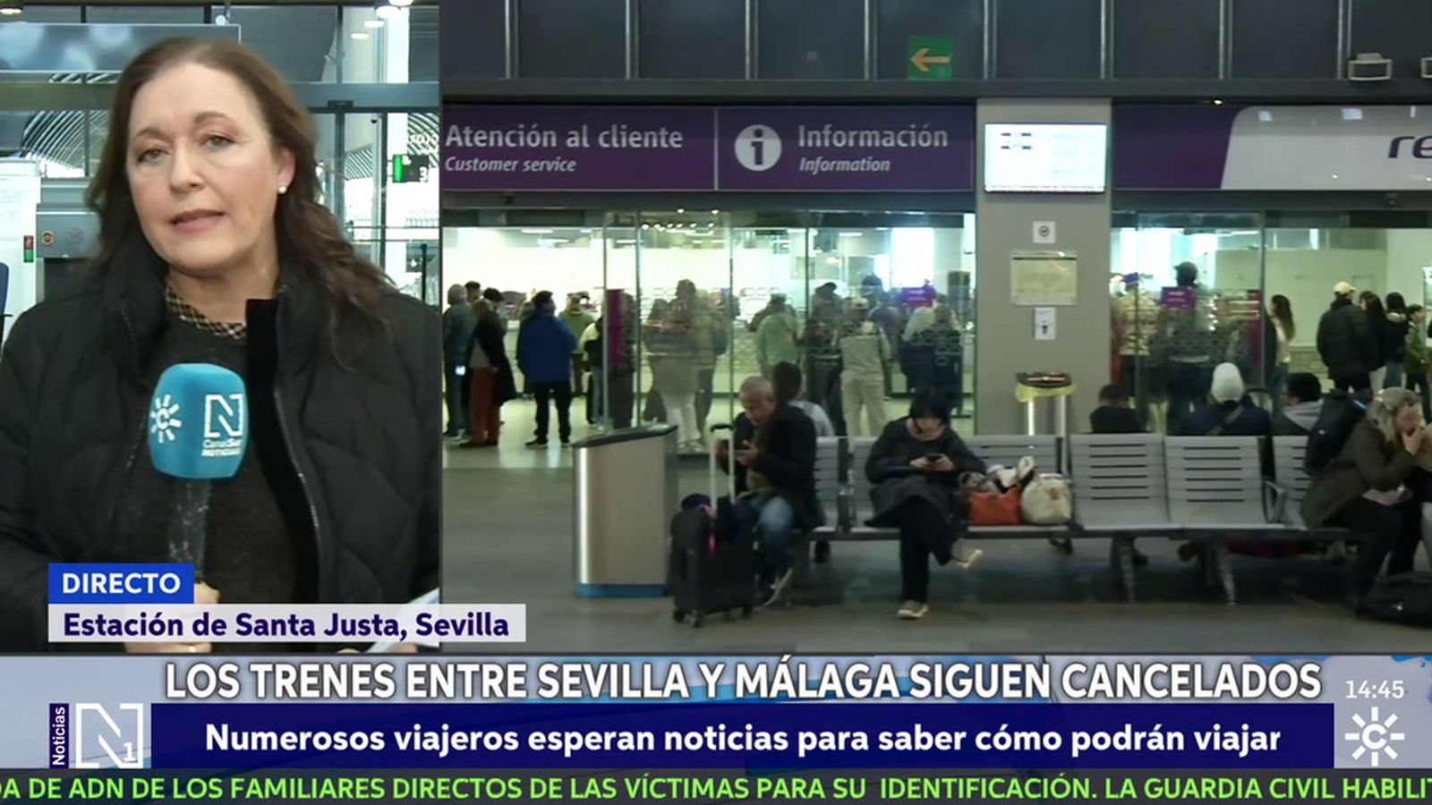 El silencio se hace en la estación de Santa Justa