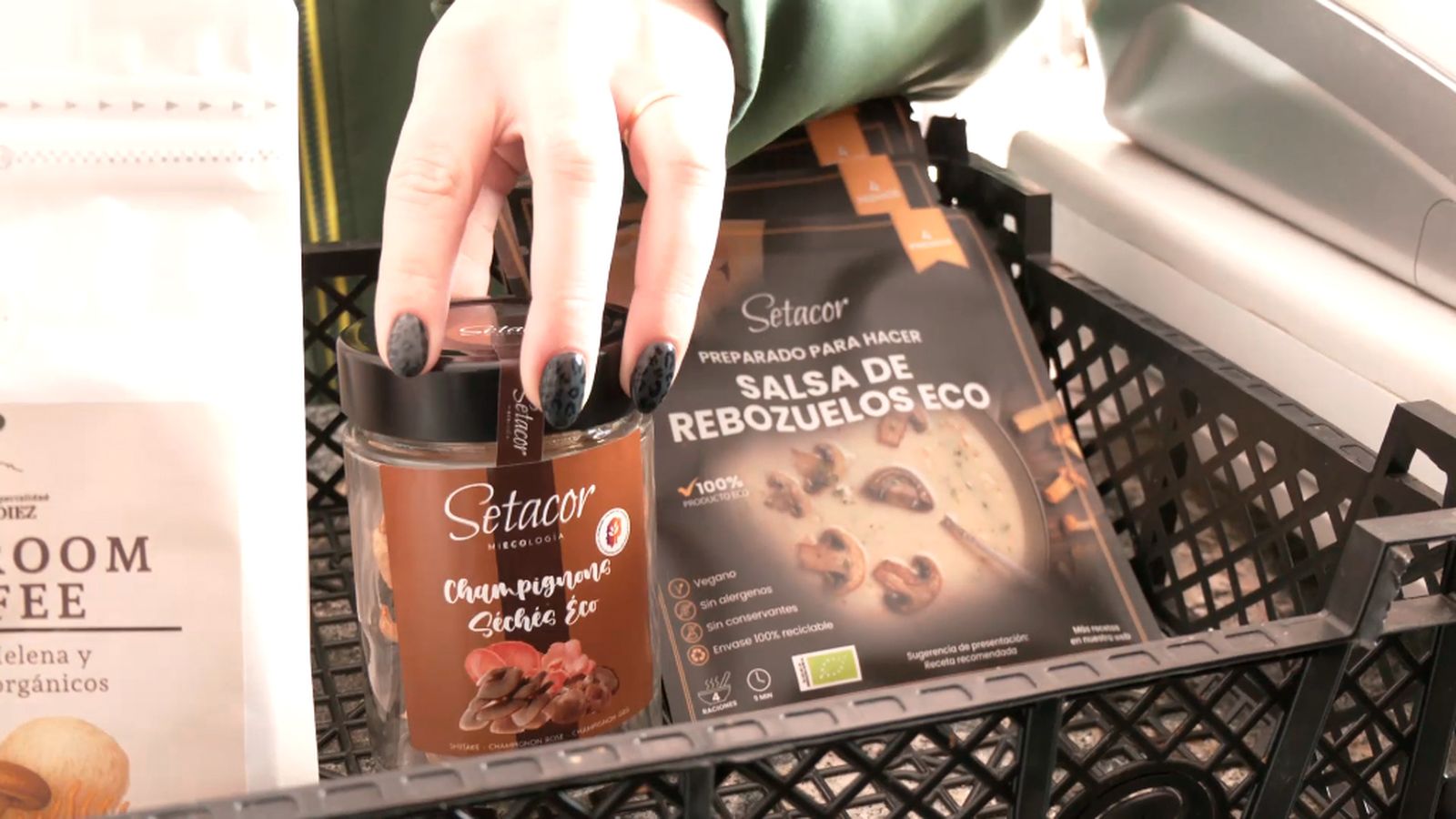 Setas circulares a partir de hojas de olivo