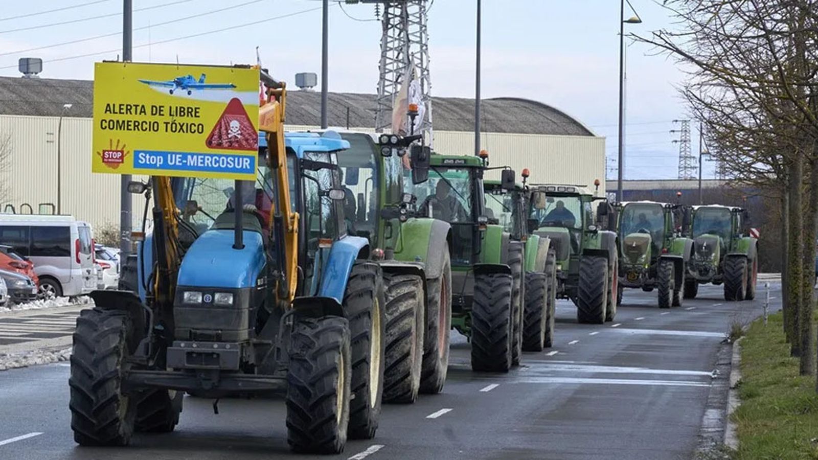 Tractor protesta acuerdo Mercosur