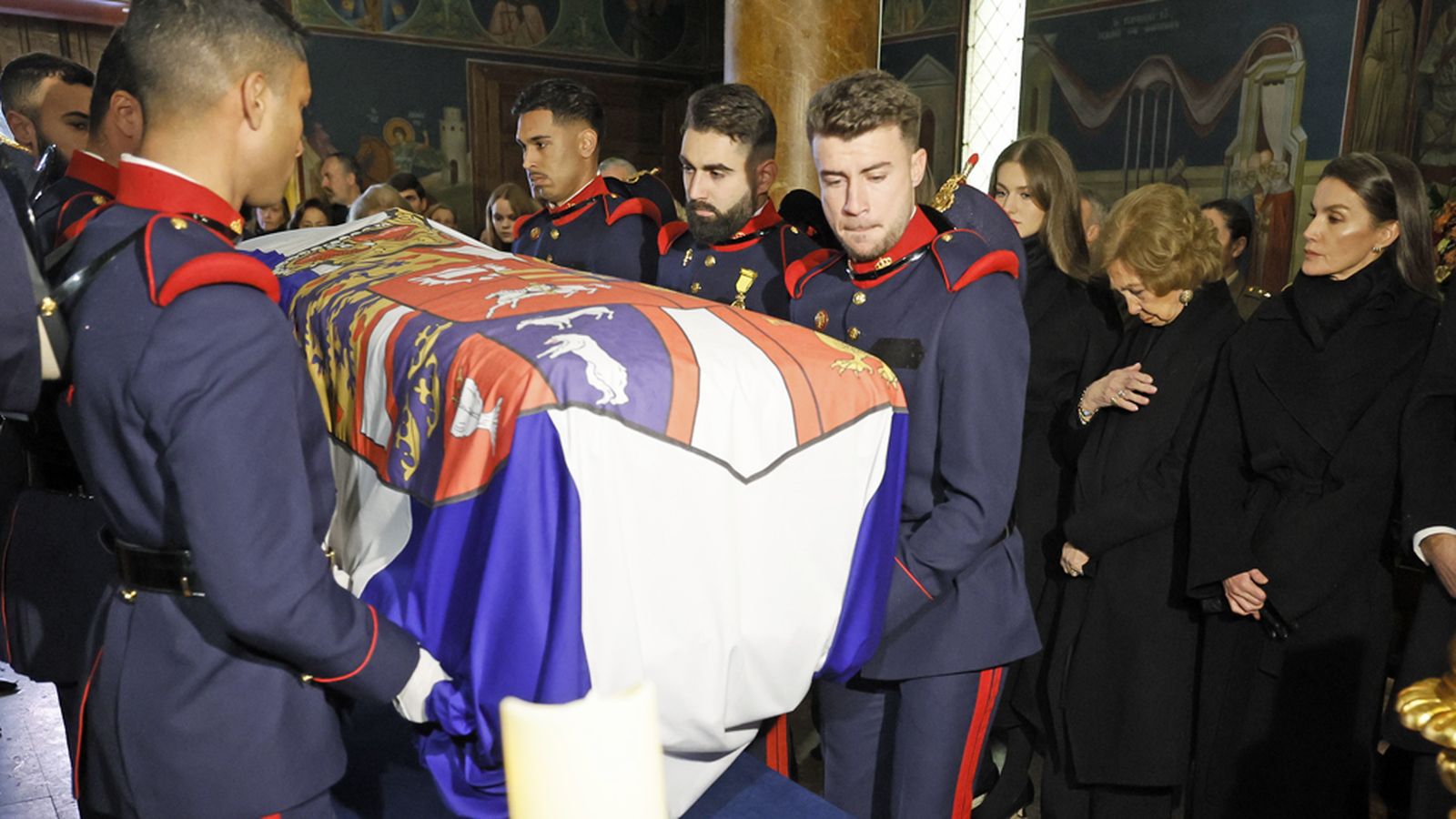 La familia real despide en Madrid a Irene de Grecia antes de su funeral en Atenas