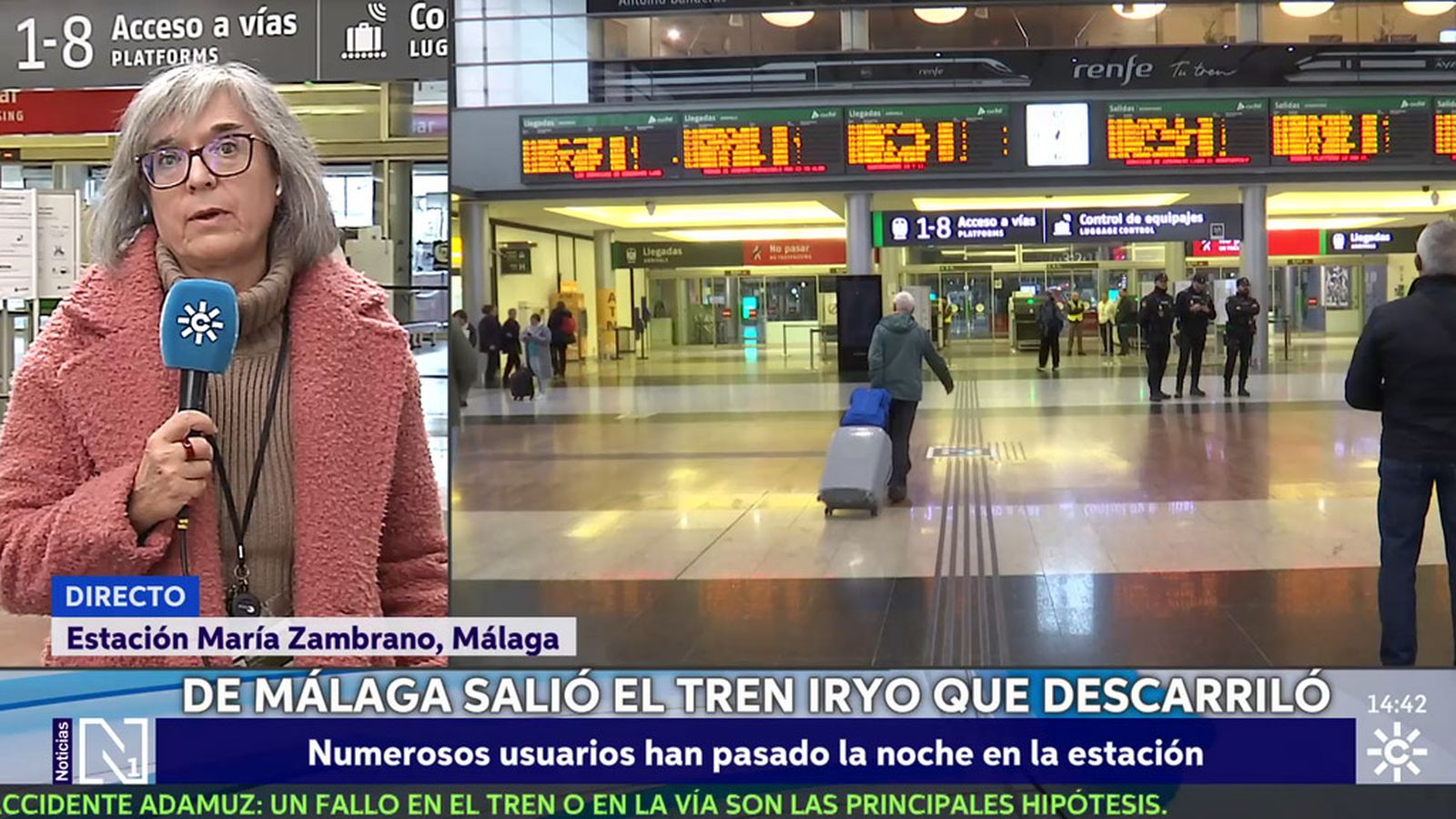 Todos los trenes de alta velocidad de Málaga, suspendidos por lo menos hasta el jueves