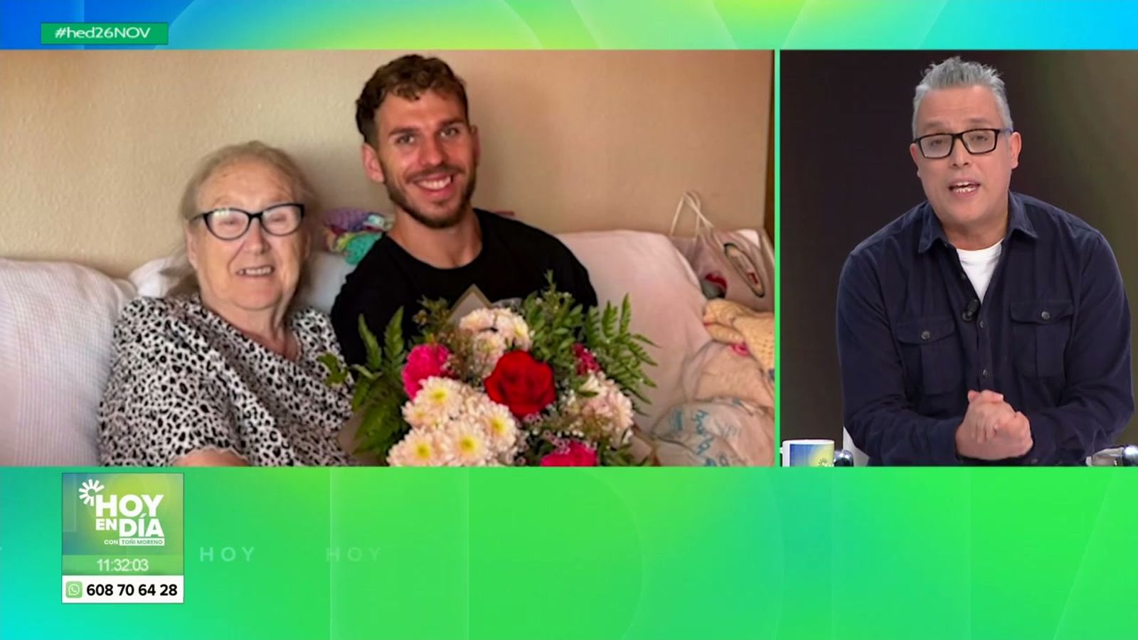 El nieto devuelve el amor a su abuela ayudándola a volver a caminar