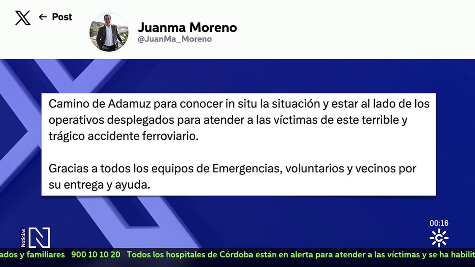 Moreno va para Adamuz