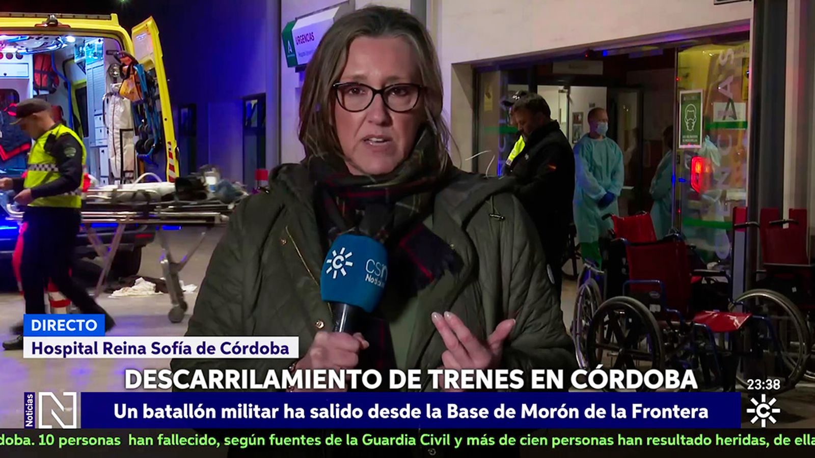 El Reina Sofía recibe heridos graves