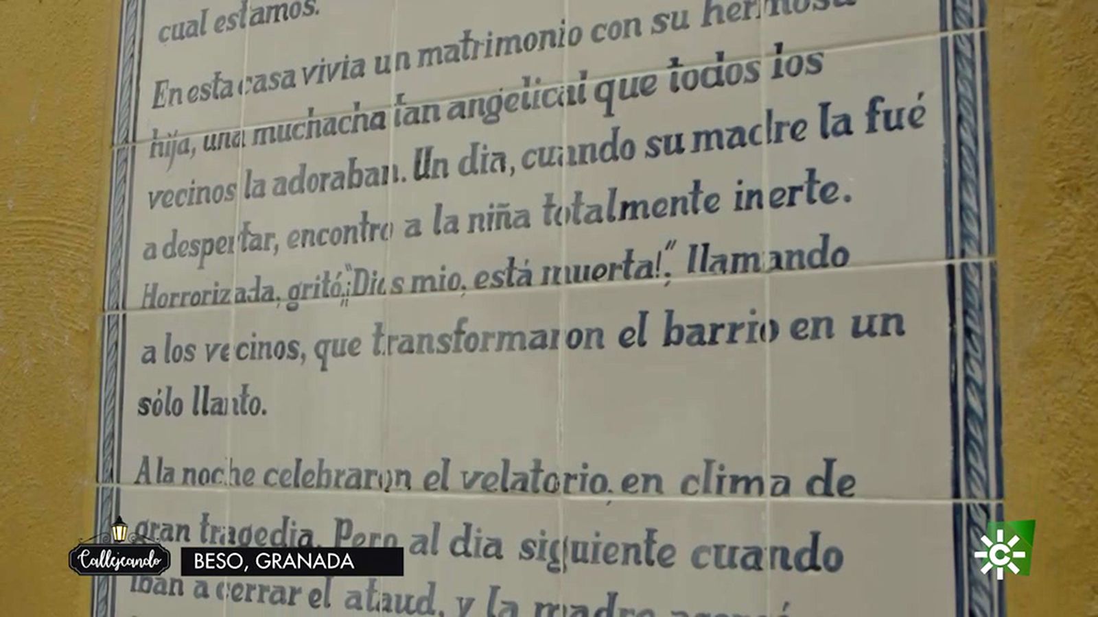 Callejeando calle Beso de Granada azulejo