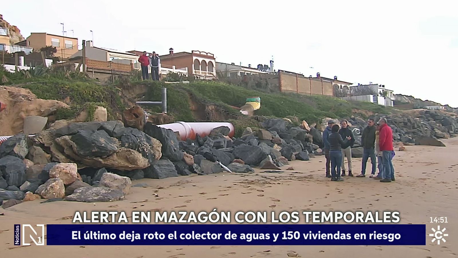 Alerta en Mazagón ante la llegada de una nueva borrasca