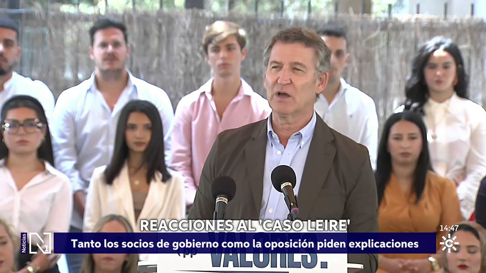 Feijóo pide que Sánchez explique el caso Leire